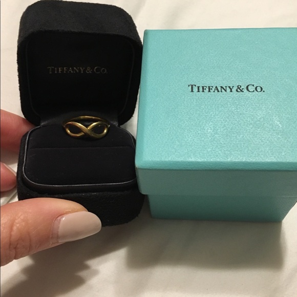 Tiffany & Co. Jewelry - Tiffany & Co yellow gold 18K Infinity Ring
